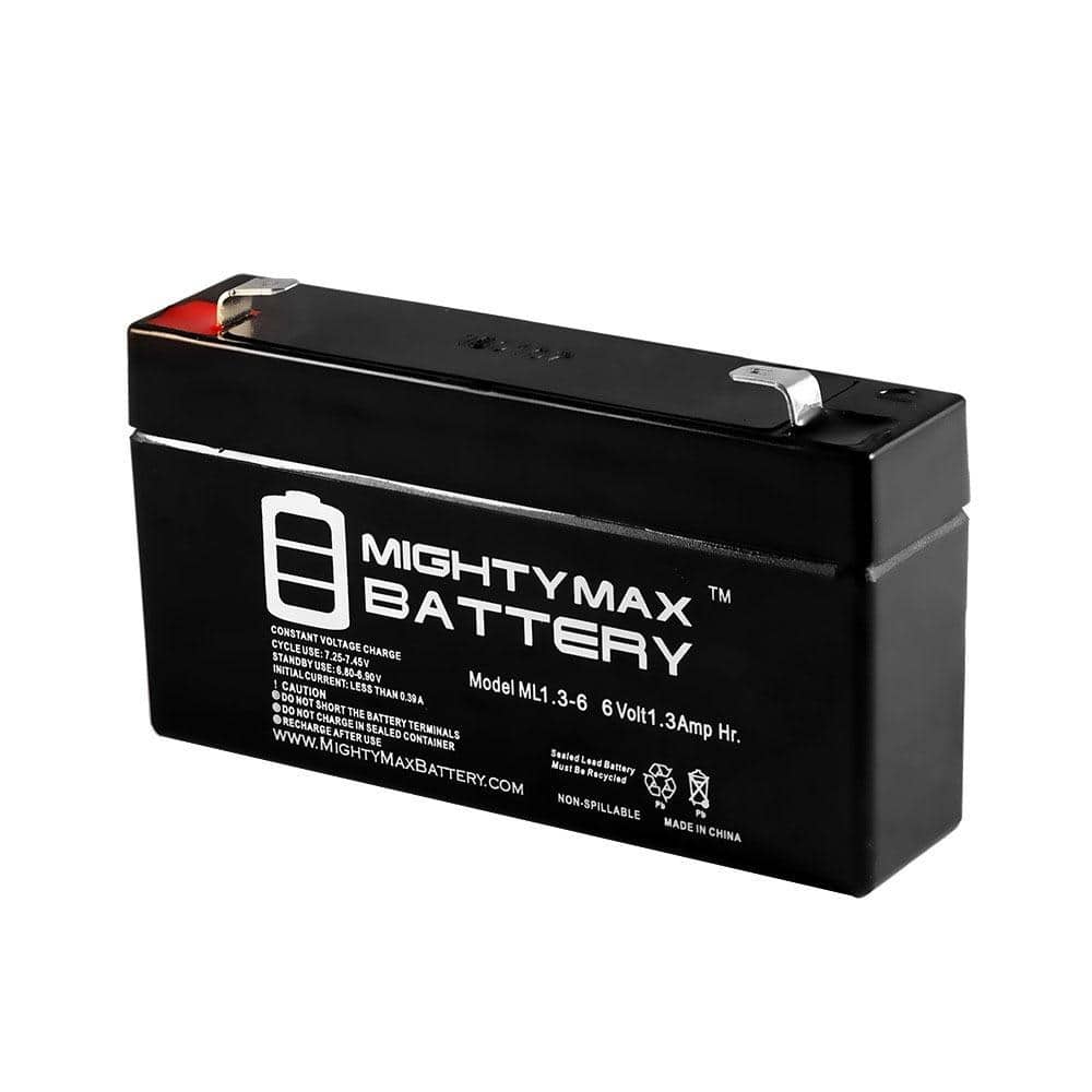 MIGHTY MAX BATTERY 6-Volt 3 Ah SLA (Sealed Lead Acid) AGM Type Replacement Battery for Alarm/Security Systems