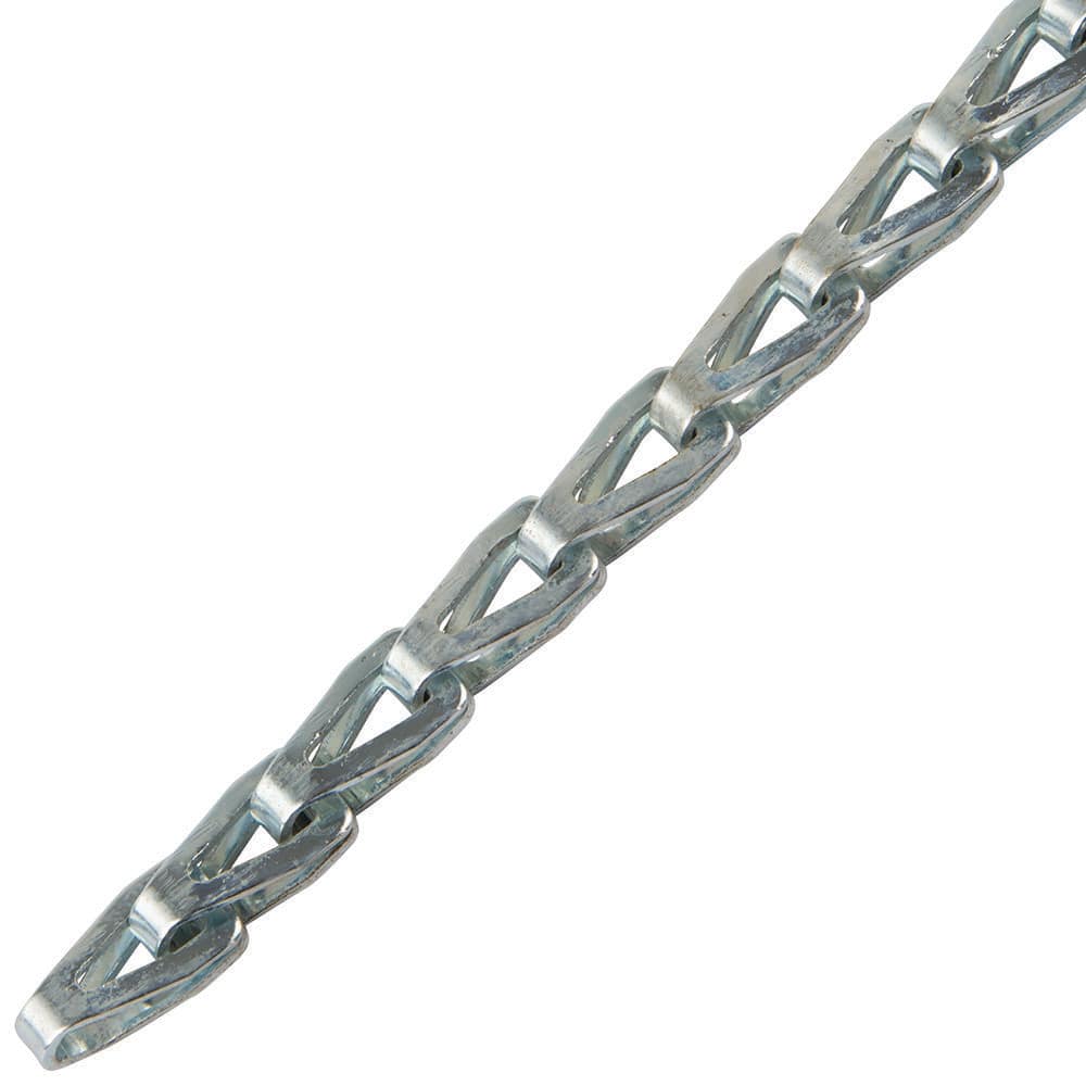 PERFECTION CHAIN #35 x 25 ft. Zinc Plated Steel Stamp Sash Chain