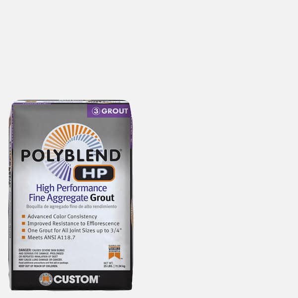 Custom Building Products Polyblend HP #640 Arctic White 25lb High Performance Fine Aggregate Grout
