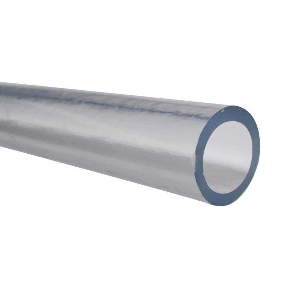 Everbilt 1-7/8 in. O. D. x 1-1/2 in. I. D. x 24 in. Clear PVC Vinyl Tube