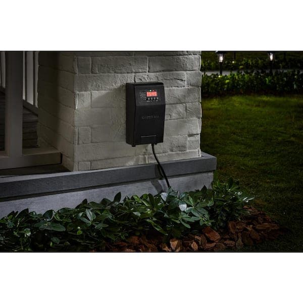 Hampton Bay Low-Voltage 120-Watt Plastic Housing Landscape Lighting Transformer with Dusk to Dawn Operation