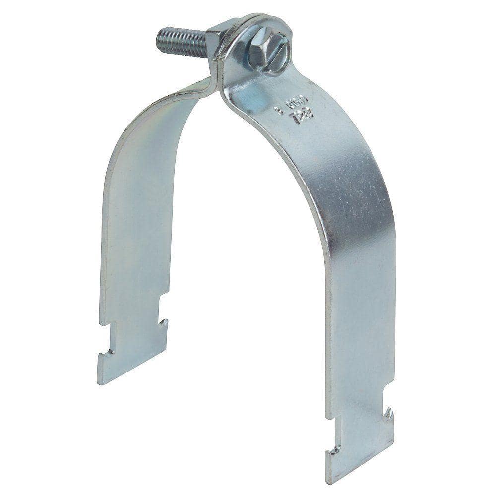 Superstrut 3 in. Pipe Strap - Silver Galvanized (Strut Fitting) (Z702 3EG-10)