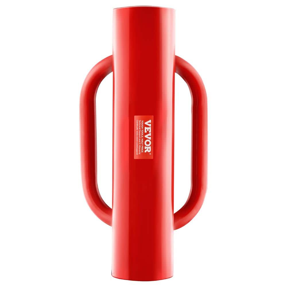 VEVOR Fence Post Driver,2.7 in. Inner Diameter T Post Pole Pounder. Dig, 14LB.Carbon Steel, Farm Fencing Hole Digger, Red