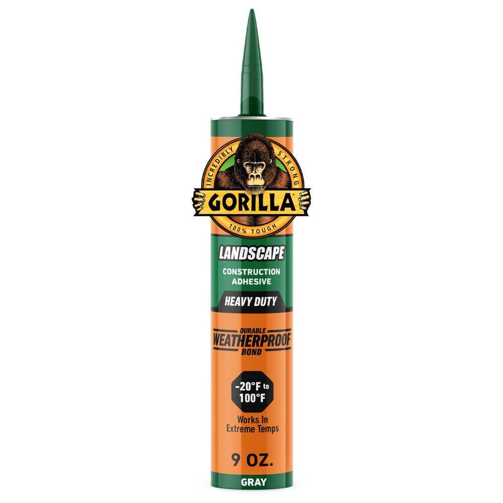 Gorilla 9 oz. Construction Adhesive Landscape Gray Cartridge