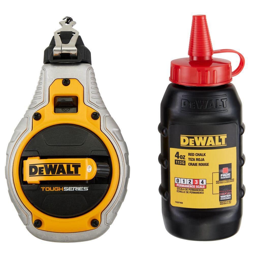 DEWALT Toughseries 100 ft. Chalk Reel Kit with Red Chalk