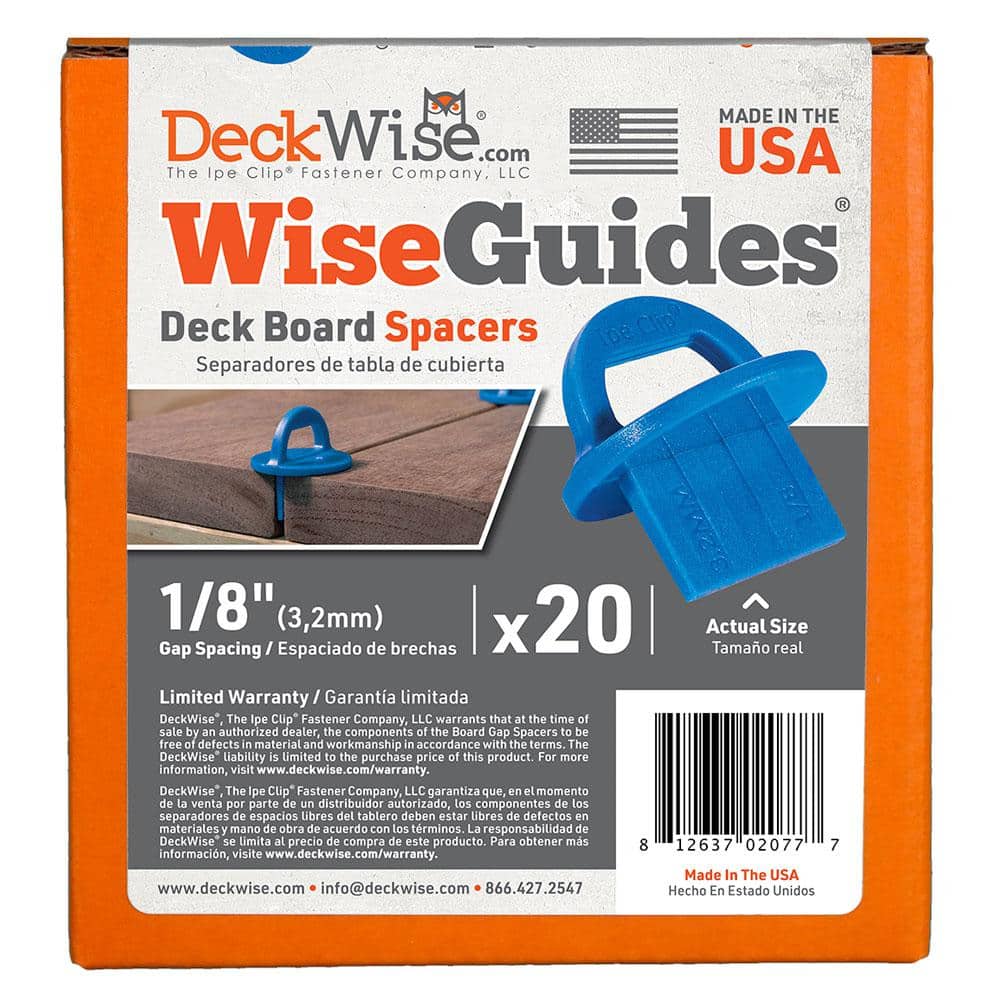 DeckWise WiseGuides 1/8 in. Gap Deck Board Spacer for Hidden Deck Fasteners (20-Count)