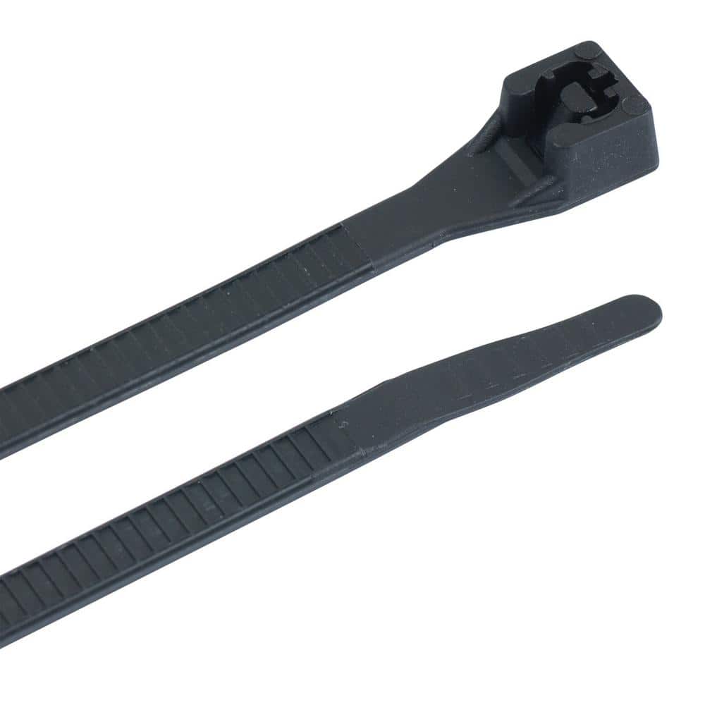 Gardner Bender 4 in. Cable Tie Black 18 lb. 100-Pack (Case of 10)