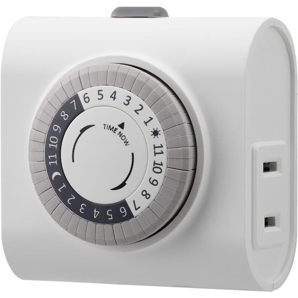 UltraPro Basic Mechanical Timer, 1 Polarized Outlet, 24hr, 24-Piece Tray