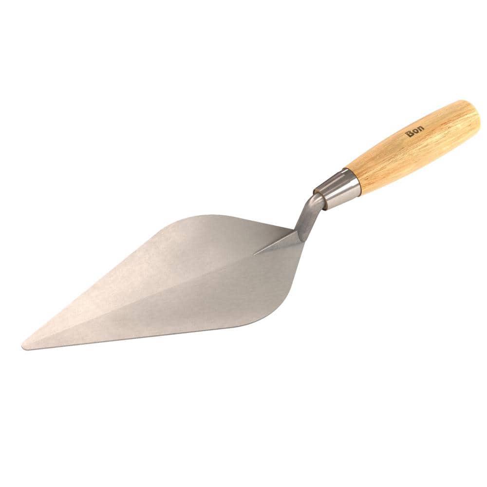 Bon Tool Economy 9 in. x 4 in. Narrow London Brick Trowel - Wood Handle