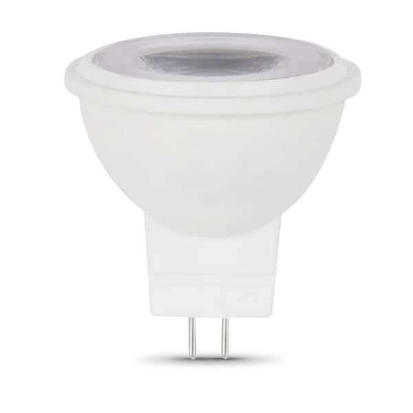 Feit Electric 20-Watt Equivalent MR11 GU4 Bi-Pin Dimmable 12-Volt Track Lighting 90+ CRI LED Flood Light Bulb, Bright White