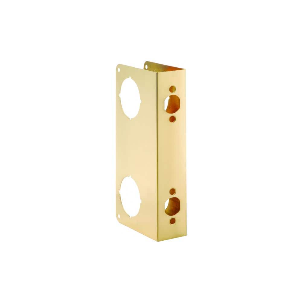 First Watch Security 2-3/4 in. x 1-3/4 in. Solid Brass Door Reinforcer