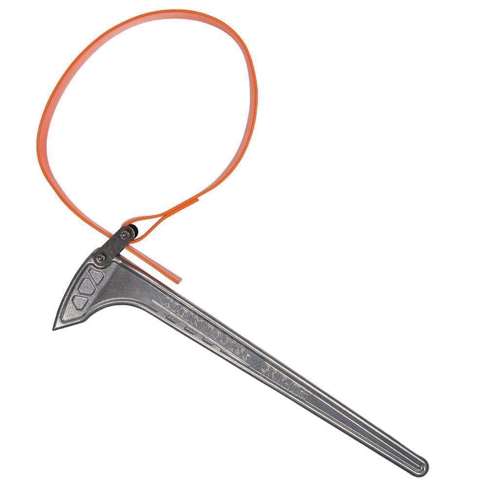 Klein Tools 1-1/8 in. to 8 in. Grip-It Strap Wrench with 18 in. Handle