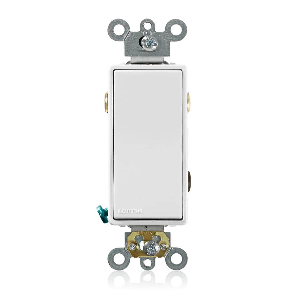 Leviton Decora Plus 20 Amp 3-Way Switch, White 5623-2WS