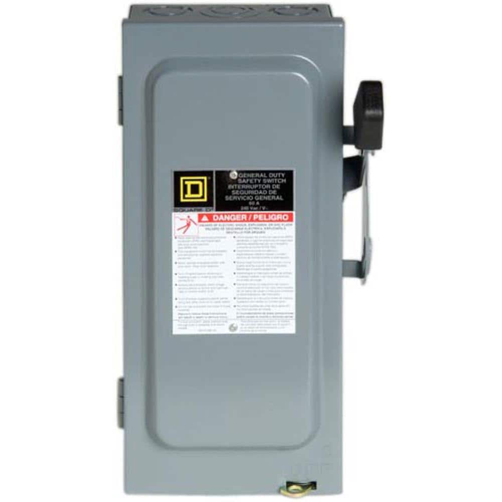 Square D Amp 240-Volt 3-Pole 3-Phase Indoor General Duty Safety Switch