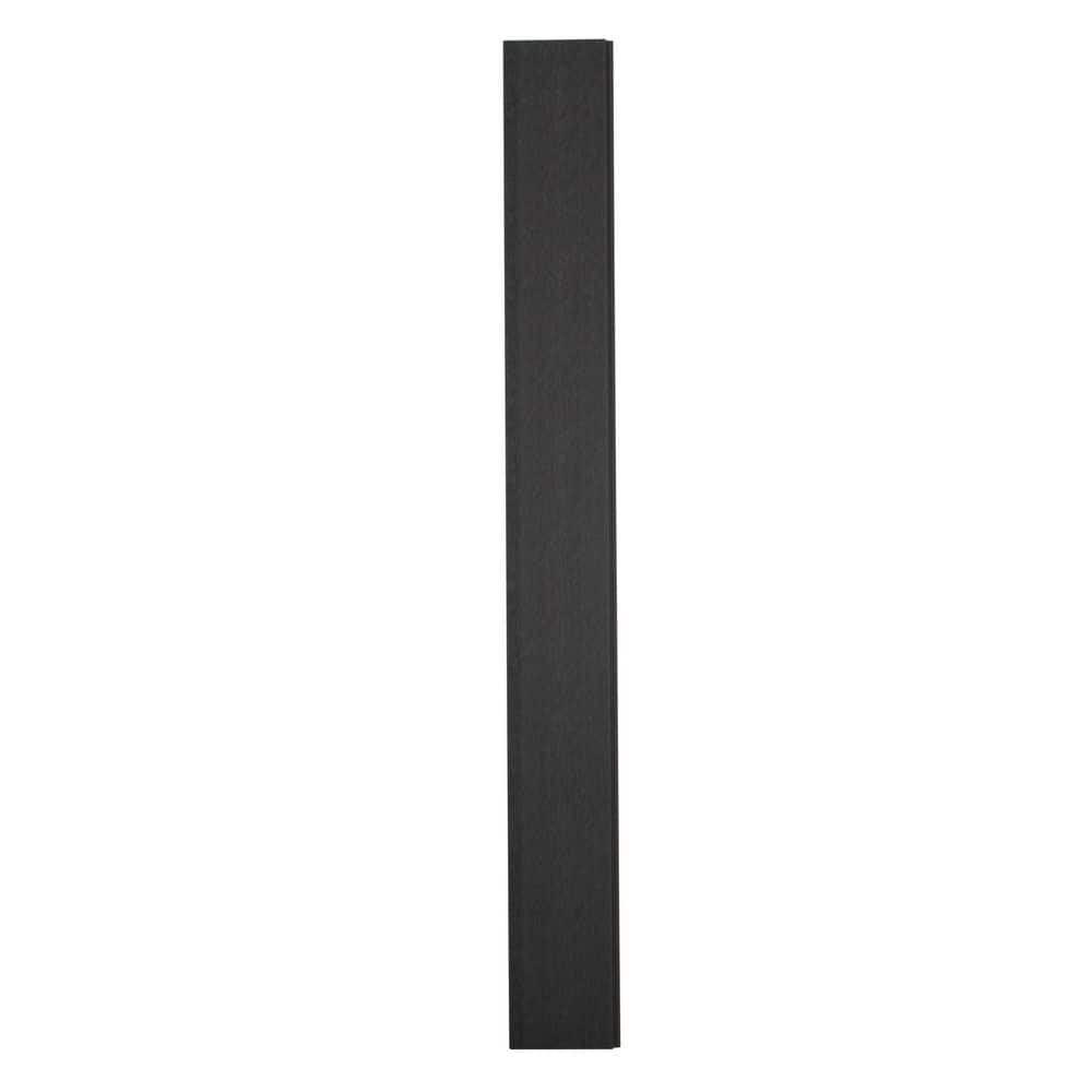 Ejoy 5.5 in. x 101.5 in. All-Weather Composite Siding Board in Black Color (Set of 3pc)