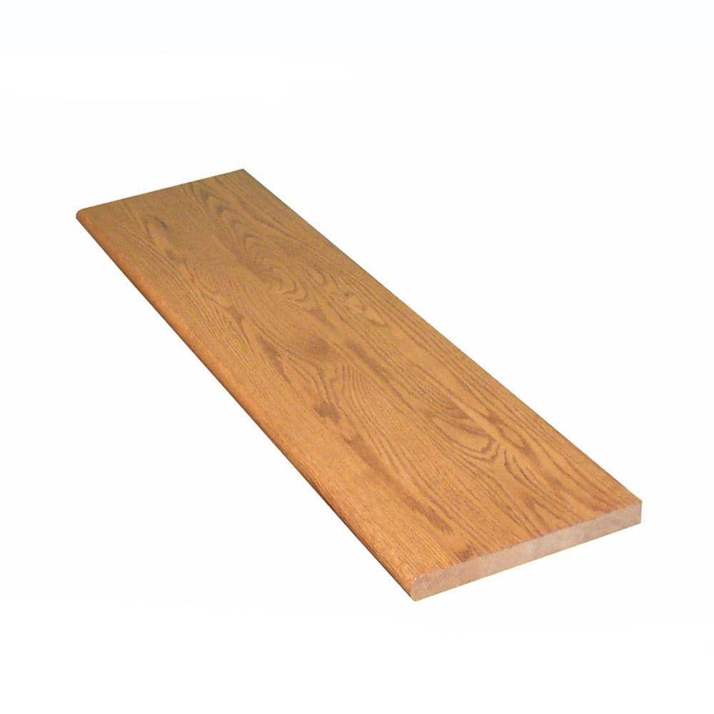 Stairtek 1 in x 11.5 in. x 36 in. Prefinished Gunstock Red Oak Tread