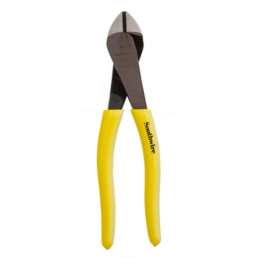 Southwire 8 in. High-Leverage Diagonal Cutting Pliers with Dipped Handles