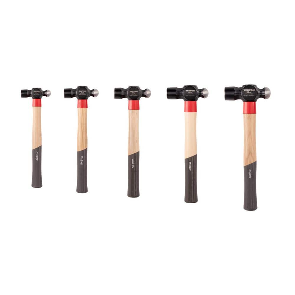 TEKTON Ball Peen Hammer Set, 5-Piece (8,12,16,25,32 oz. )