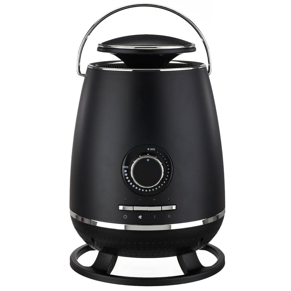 Optimus Portable 360-Degree Surround Electric Ceramic Heater with Thermostat in Black
