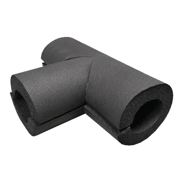 Everbilt 1 in. Rubber Pre-Slit Tee Pipe Insulation (1-1/8 in. ID)