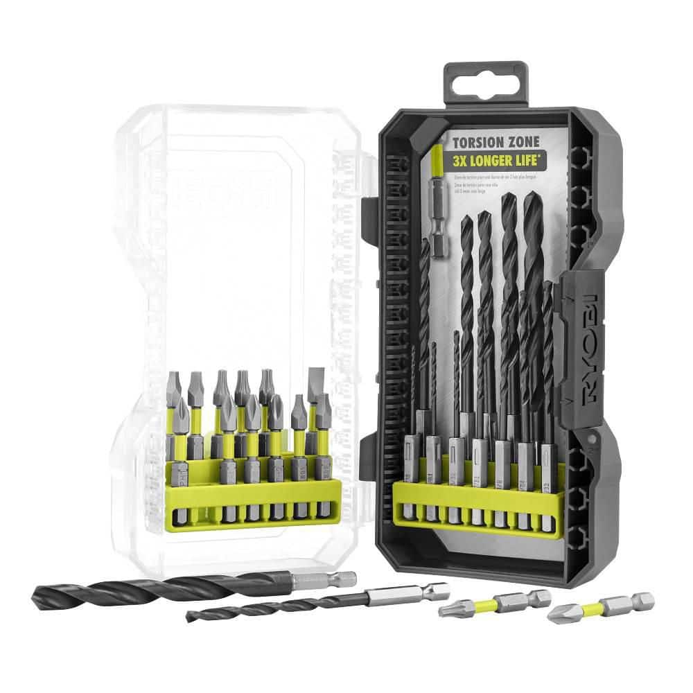 RYOBI Black Oxide Impact Drill and Drive Drill Bit Set (28-Piece)