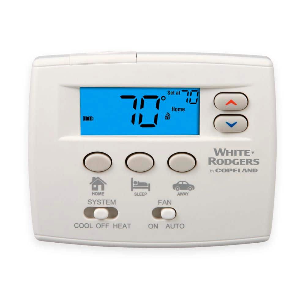 Copeland White-Rodgers 80 Series Blue, Non-Programmable, Single Stage (1H/1C) Easy Set Thermostat