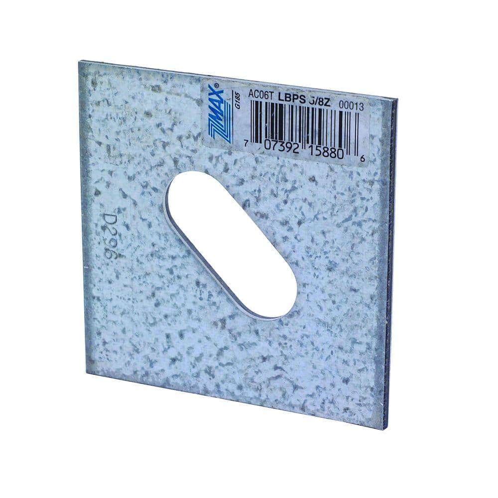 Simpson Strong-Tie LBPS 3 in. x 3 in. ZMAX Galvanized Slotted Bearing Plate with 5/8 in. Bolt Diameter