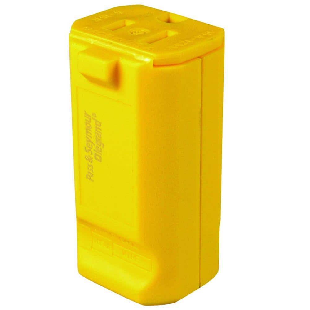 Legrand Pass and Seymour MaxGrip M3 15 Amp 125-Volt NEMA 5-15R Straight Blade Connector in Yellow