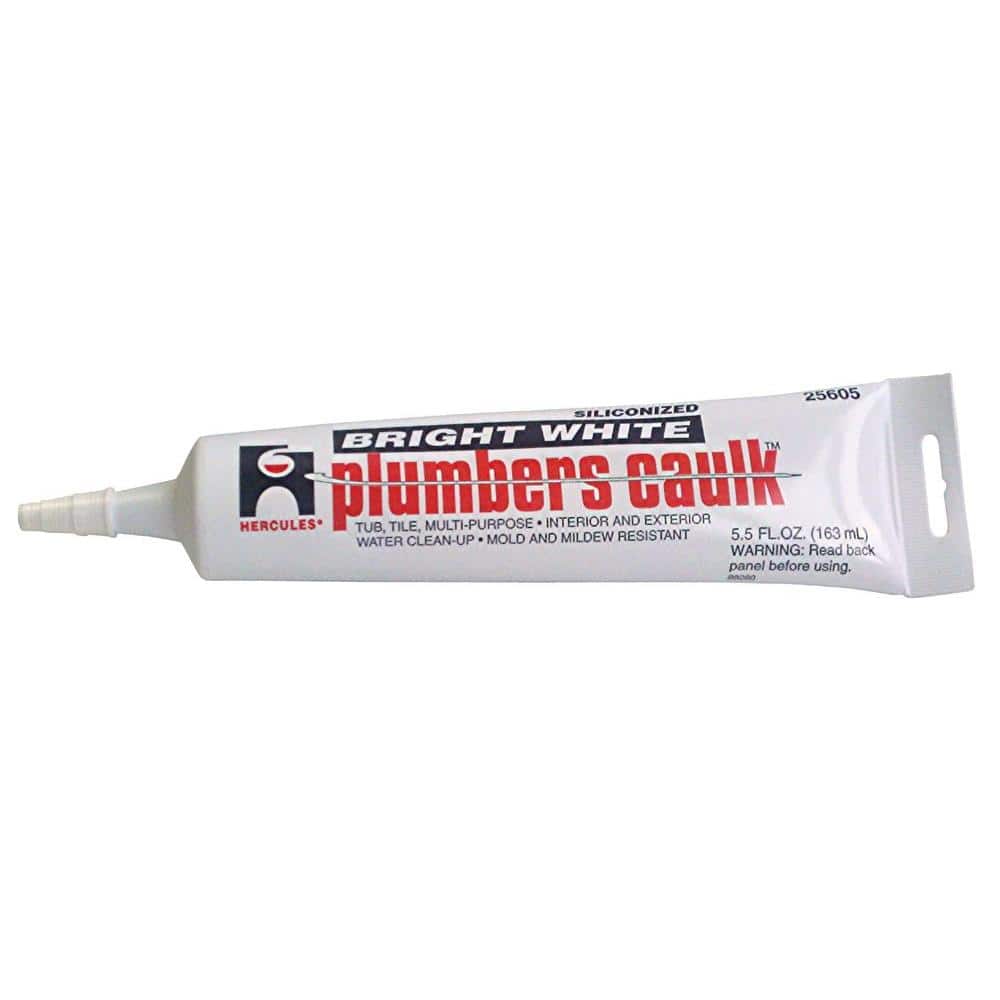 Hercules 5.5 oz. Bright White Plumber's Caulk