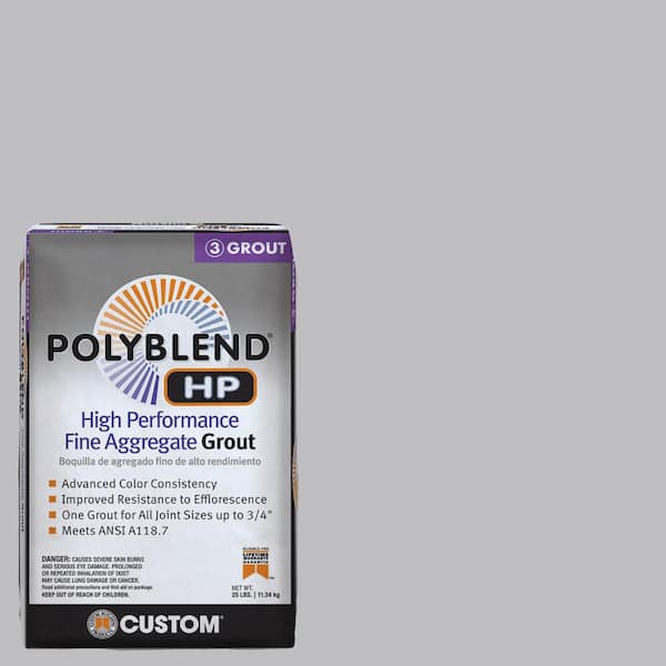 Custom Building Products Polyblend HP #115 Platinum 25lb High Performance Fine Aggregate Grout