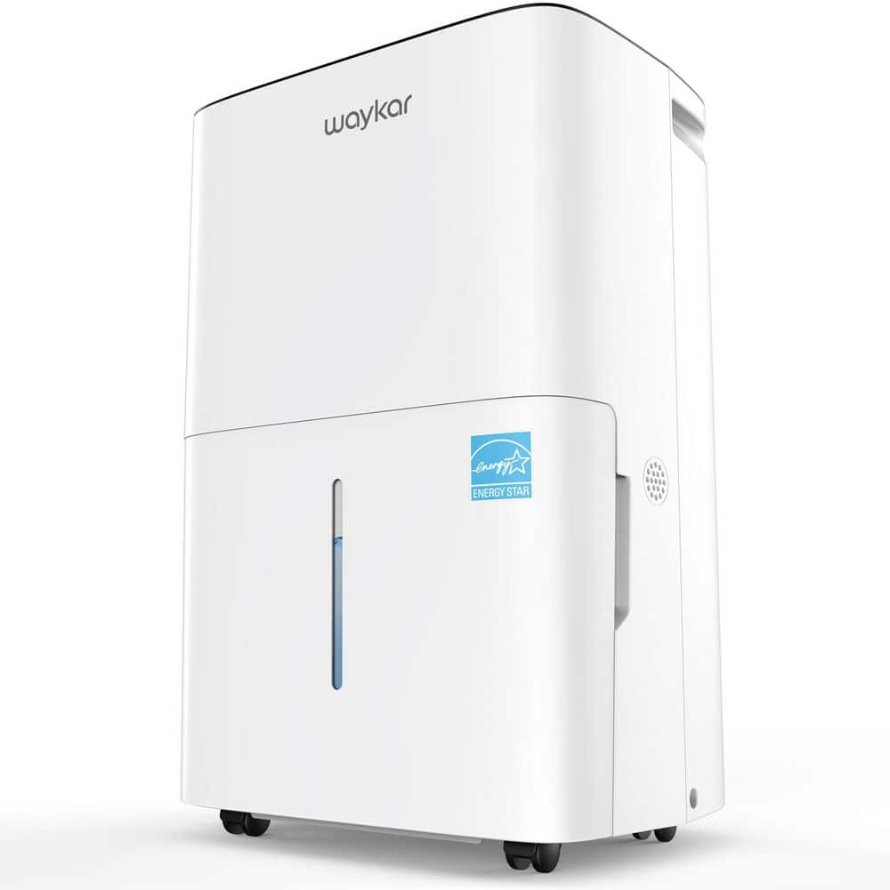waykar 120 pt. 6,000 sq. ft. Energy Star Dehumidifier for Basement and Bedroom with Drain Hose and Bucket in White