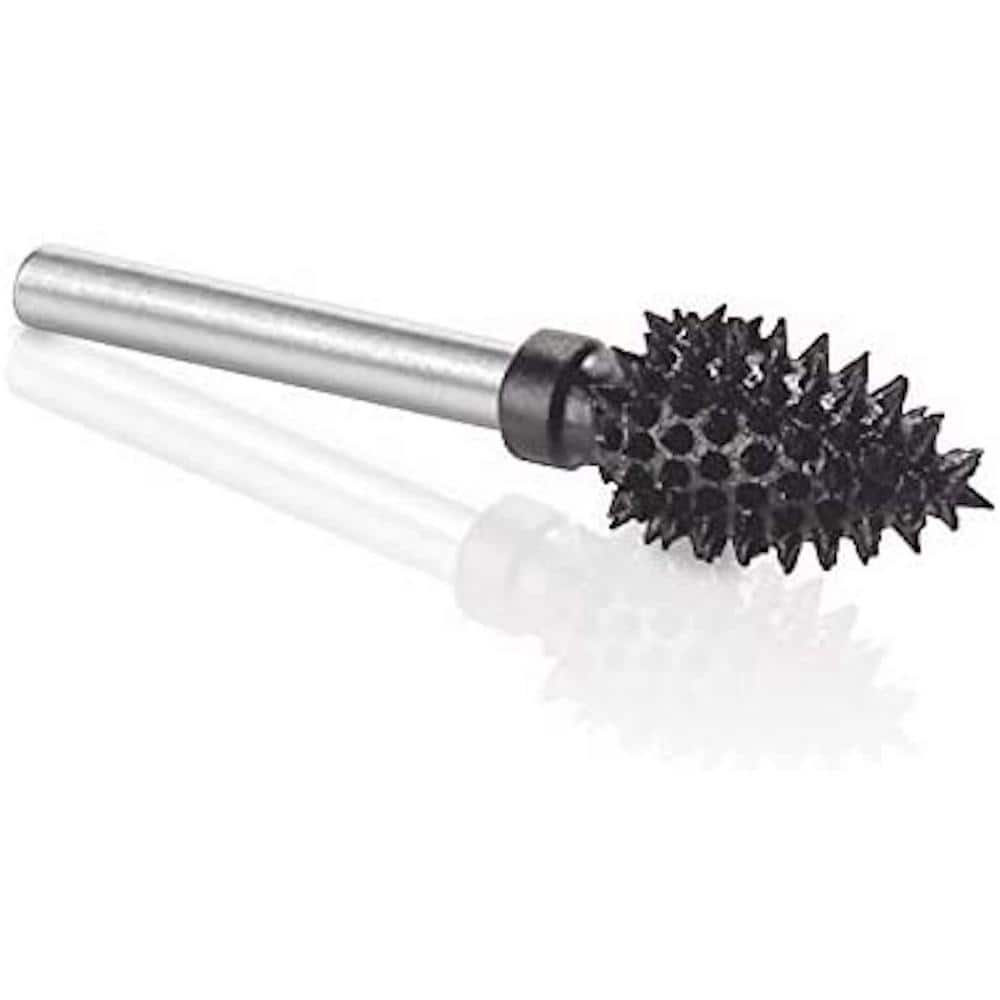 KUTZALL Flame Burr, 1/8 in. Shaft, Head Diameter 1/4 in. x Head Length 1/2 in., Tungsten Carbide Teeth, Very Coarse