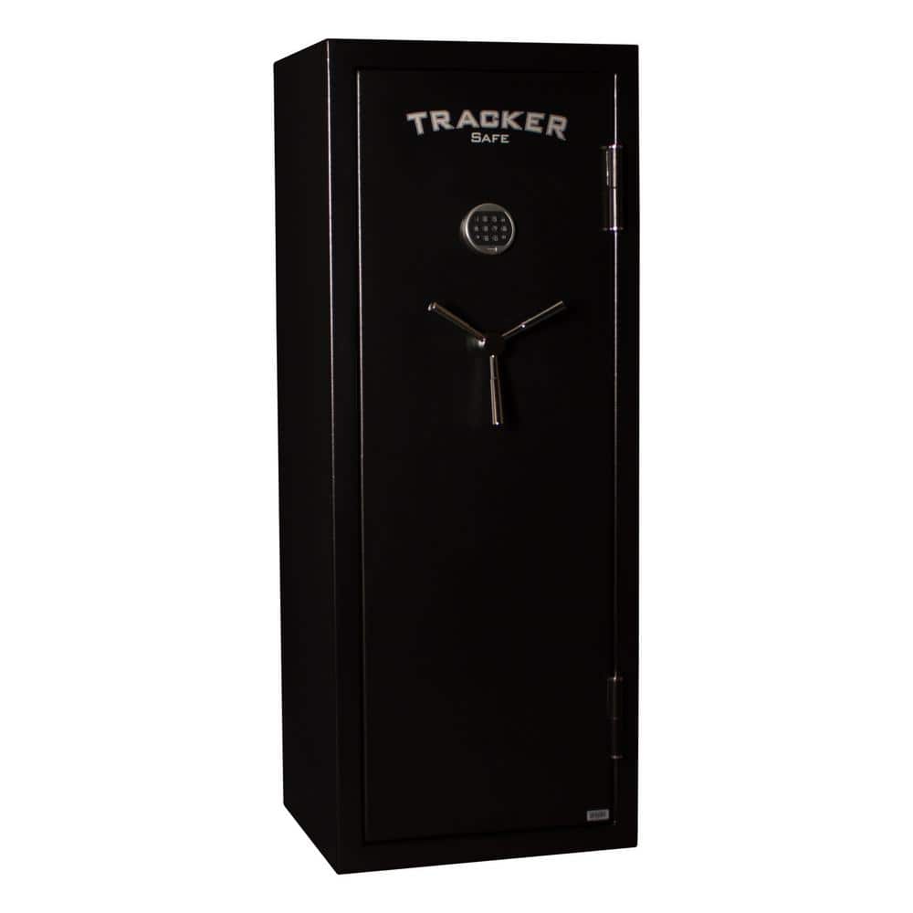 Tracker Safe 12-Gun Fire Resistant Electronic Lock Gun Safe in Black Powder Black