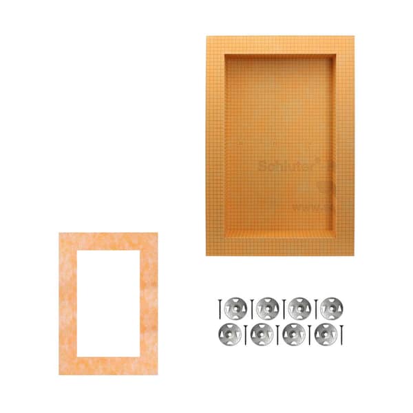 Schluter Kerdi-Board-SN Shower Niche with Frame 12 in. W x 20 in. L x 0.5 in. T Underlayment for Tile