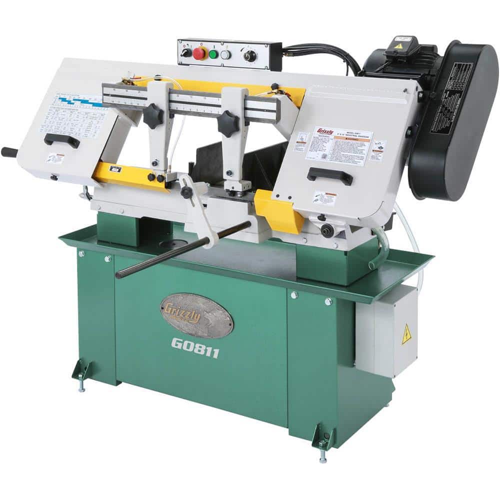 Grizzly Industrial 9 in. x 16 in. 1-1/2 HP Metal-Cutting Bandsaw