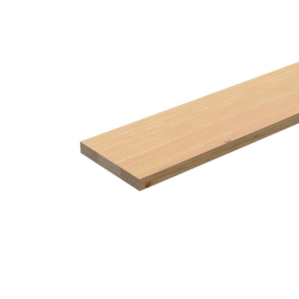 EVERMARK Stair Parts 48 in. x 7-1/2 in. x 3/4 in. Unfinished Pine Stair Riser