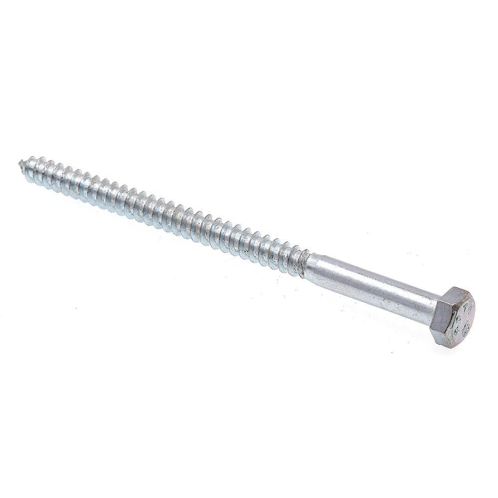 Prime-Line 5/16 in. x 5 in. A307 Grade A Zinc Plated Steel Hex Lag Screws (50-Pack)