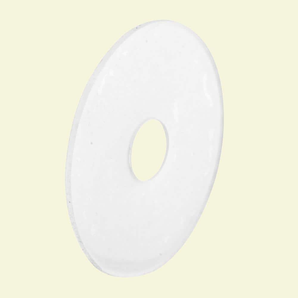 Prime-Line Shower Curtain Repair Discs, 1 in. Diameter, Plastic, Clear, Adhesive-Back (12-pack)
