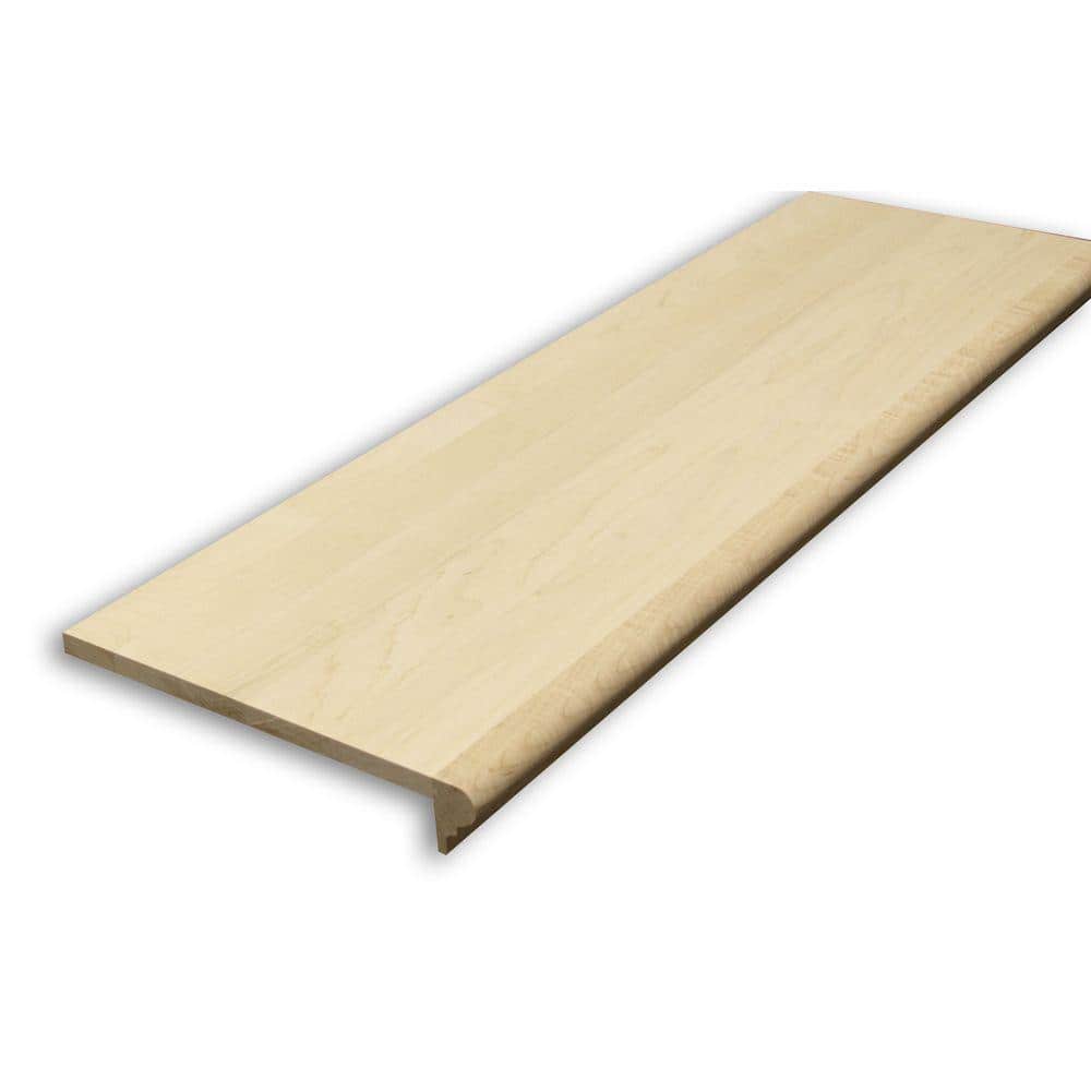 Stairtek Retread 0.625 in. x 11.5 in. x 36 in. Unfinished Maple No Return Stair Tread
