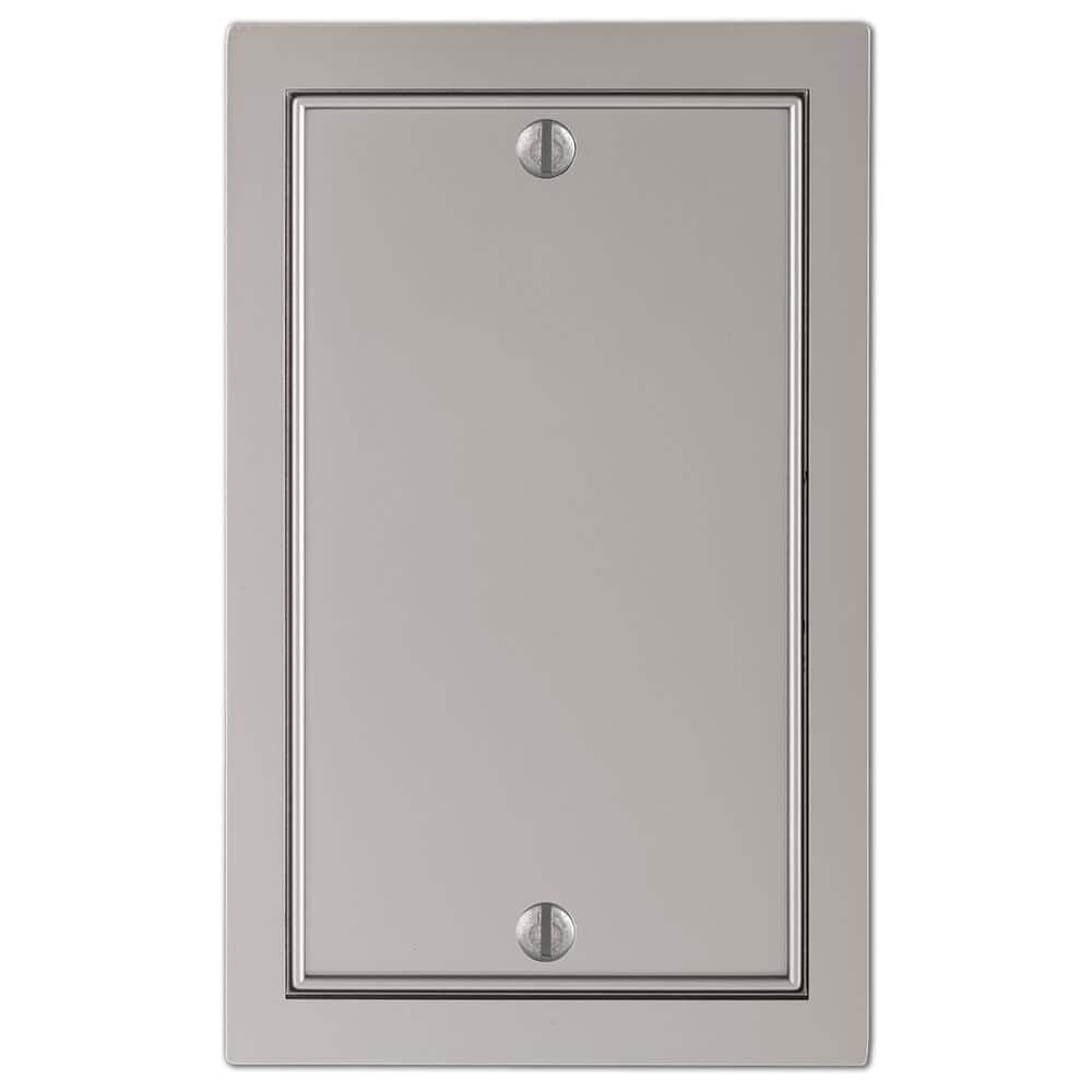 AMERELLE Averly 1 Gang Blank Metal Wall Plate - Satin Nickel