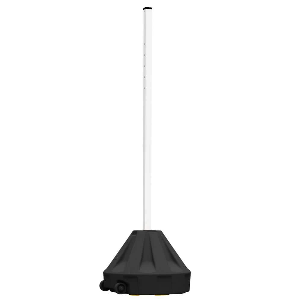 PLASTICADE Roll-A-Post 24 in. Diameter Black Base Portable Post Sign Stand Kit