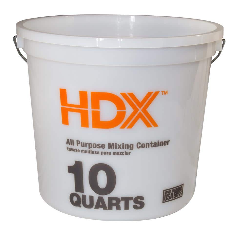 HDX 10 Quart Natural Plastic Paint Bucket