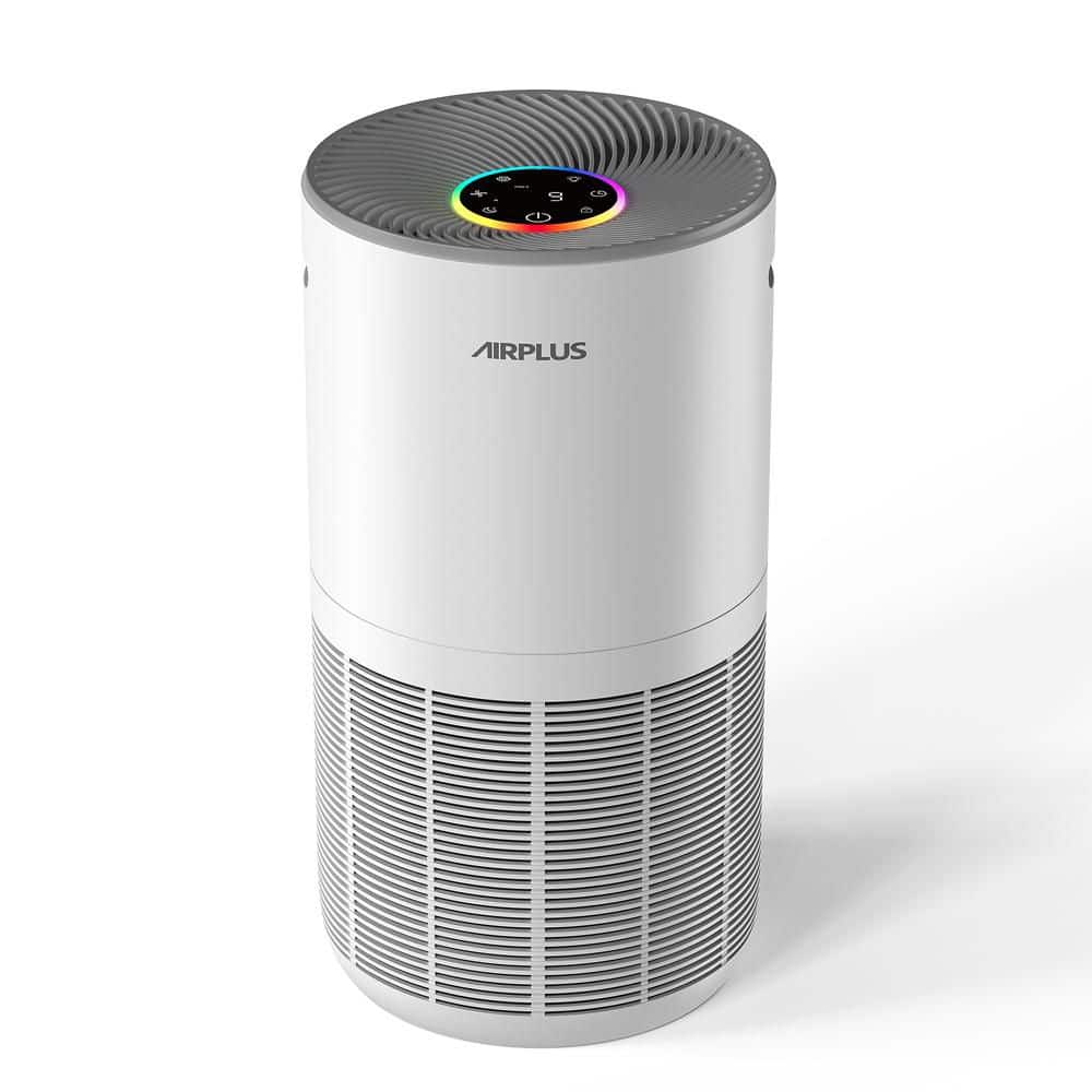 Edendirect 3000 sq. ft. True HEPA H13 Personal Room Air Purifier in Whites, 99.97% Cleaner, 270 CFM, Air Quality Indicator