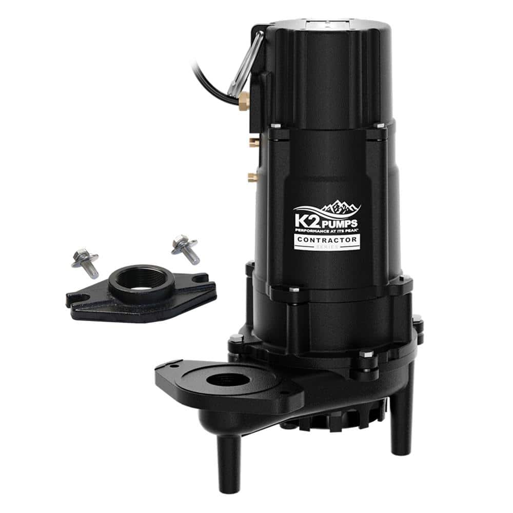 K2 Contractor Series 1 HP 230-Volt Effluent Septic Pump