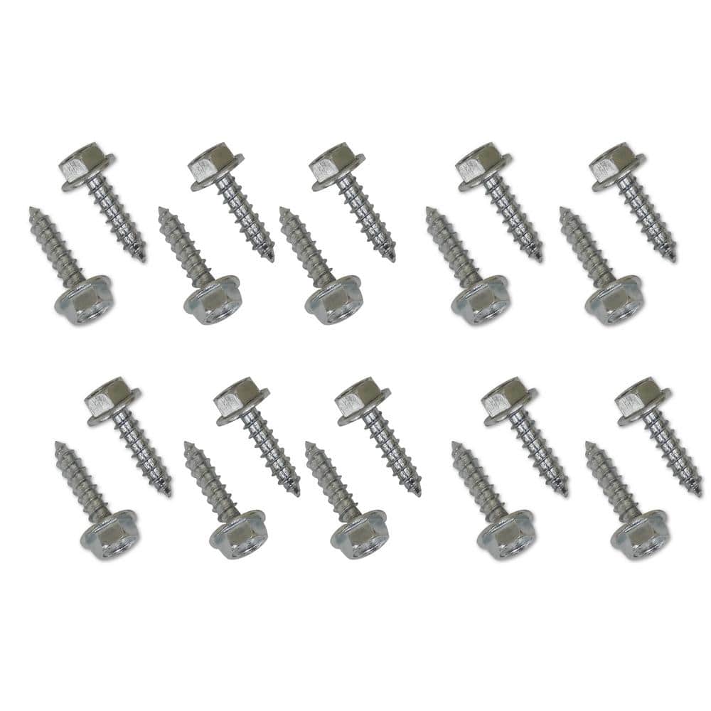 SNAP-LOC 1/4 in. x 1 in. Hex Washer Head Lag Screws for E-Tracks (20-Pack)