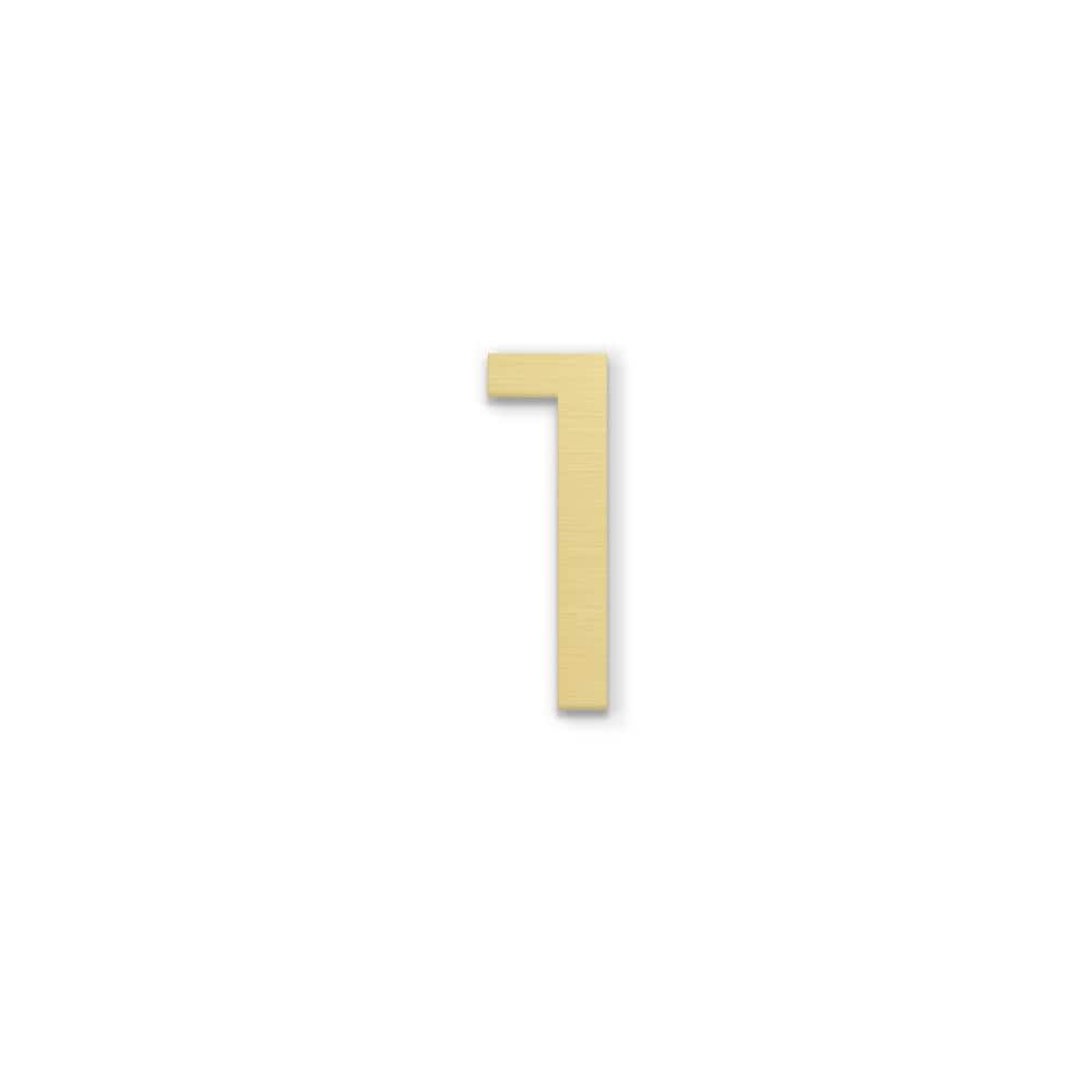 POST & PORCH 4 in. Magnetic Numbers - Gold Number 1