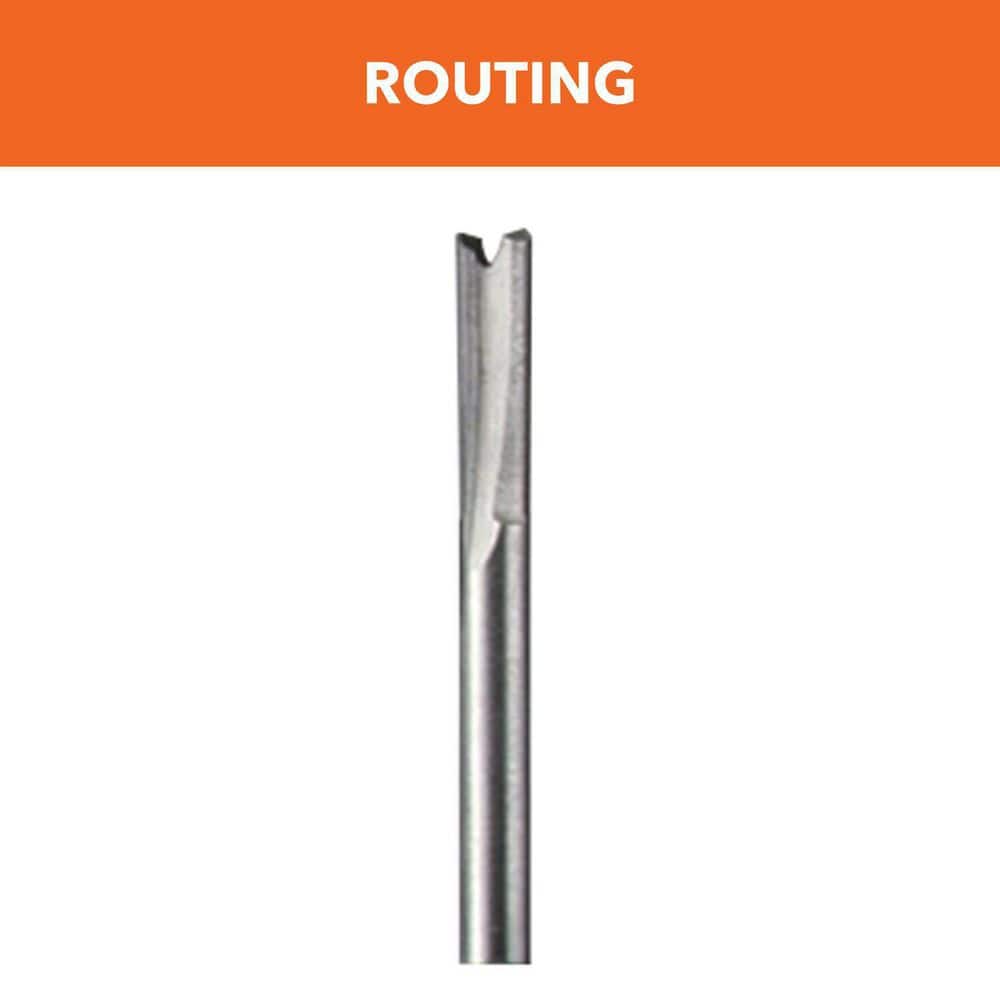 Dremel 1/8 in. Rotary Tool Straight Router Bit for Wood and Soft Materials