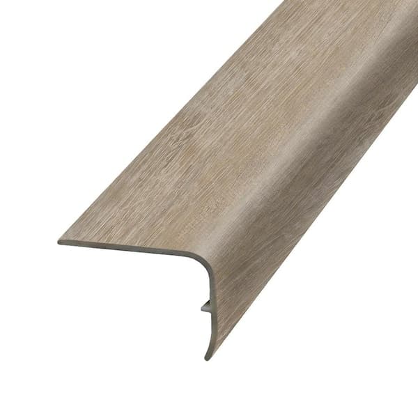 PERFORMANCE ACCESSORIES Sterling 1.32 in. Thick x 1.88 in. Wide x 78.7 in. Length Vinyl Stair Nose Molding