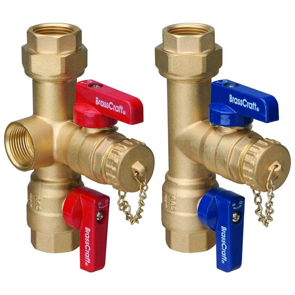 BrassCraft 3/4 in. IPS x 3/4 in. IPS Tankless Water Heater Service Valves