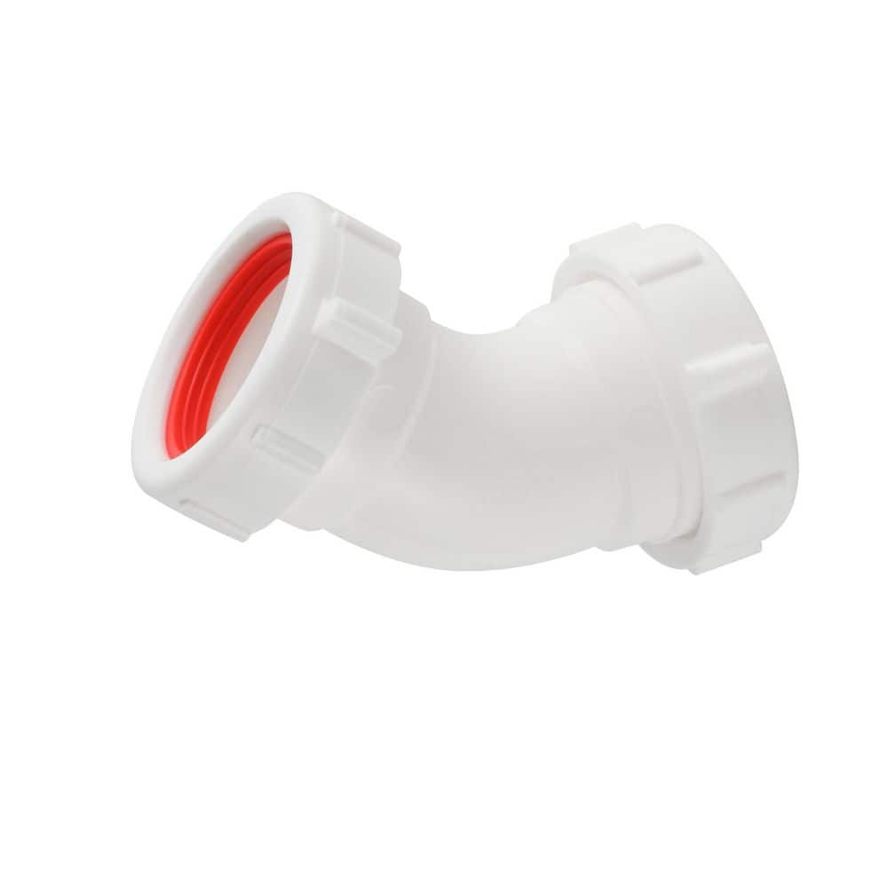Everbilt 1-1/2 in. 45° P-Trap Elbow Plastic